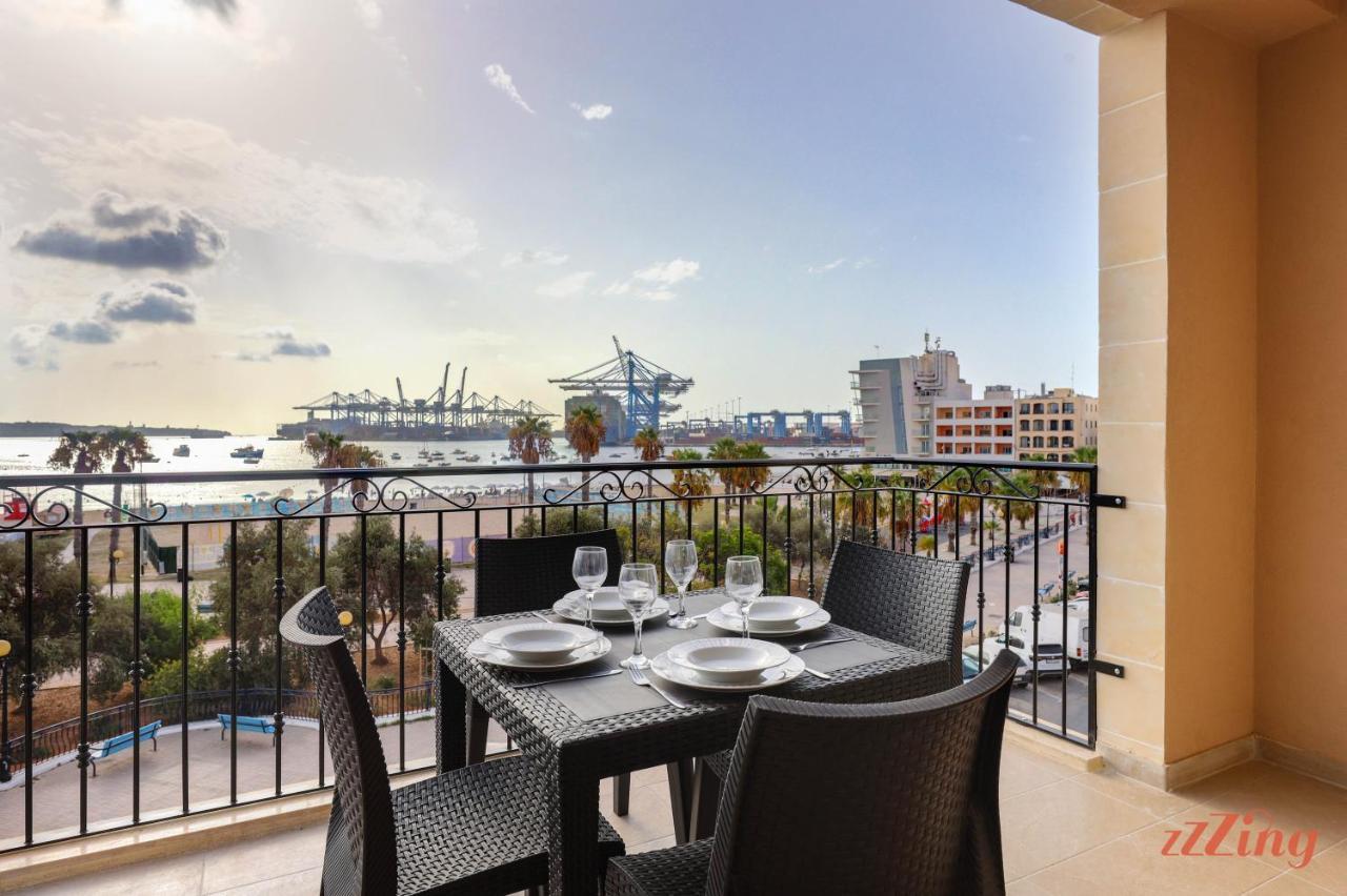 Luxurious Duplex Seafront Apt W Amazing Sea Views Birżebbuġa Esterno foto